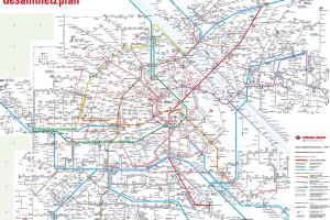 Gesamtnetzplan Wien Tagverkehr